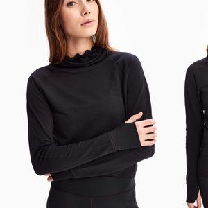 Lole merino wool Crescent snood long sleeve top XS